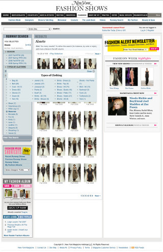 NYMAG Fashion Week search